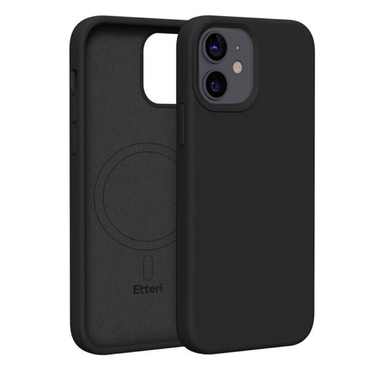 Etteri Silicone Mag case for iPhone 12 / 12 Pro 6,1" black