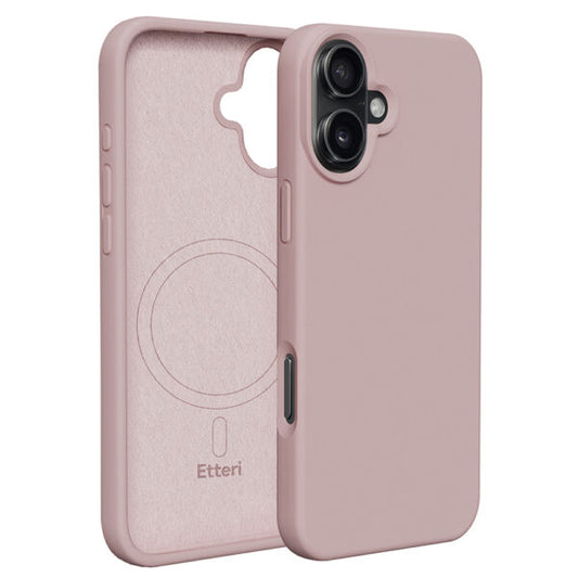 Etteri Silicone Mag case for iPhone 16 Plus 6,7" light pink