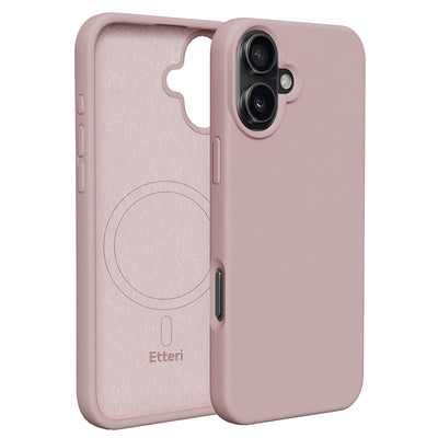 Husa Etteri Silicone Mag pentru iPhone 16 Plus 6,7" Roz deschis