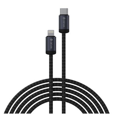 Cablu Devia Gracious Ec645 PD Usb-c - Lightning 1,0 M 27W 3A Negru