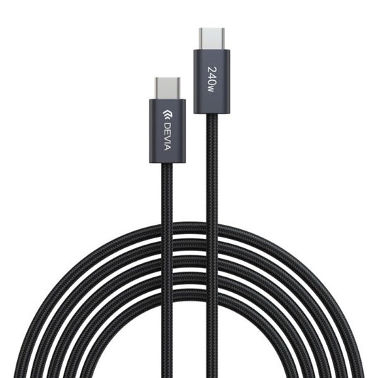 Devia cablu Extreme EC652 PD USB-C - USB-C 2,0 m 240W Negru