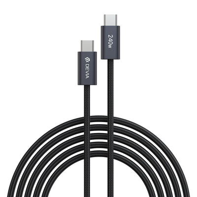 Cablu Devia Extreme Ec652 PD Usb-c - Usb-c 2,0 M 240W Negru