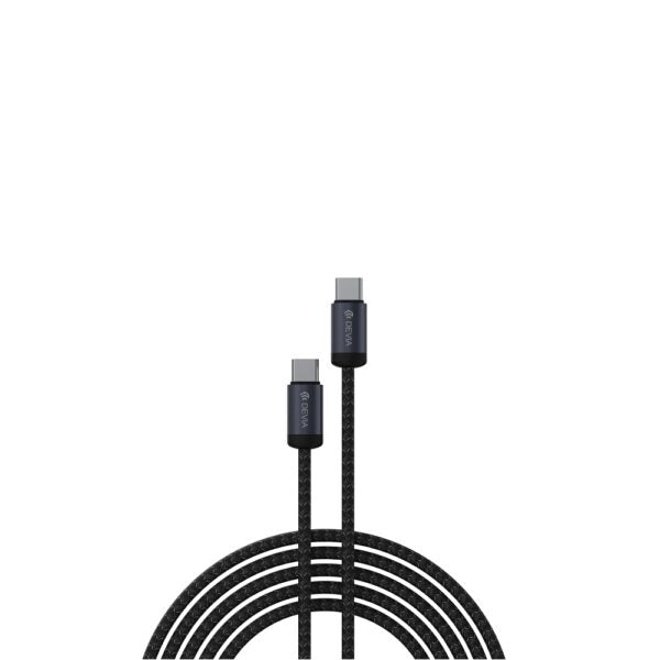 Devia cablu Gracious EC646 PD USB-C - USB-C 1,0 m 60W 3A Negru