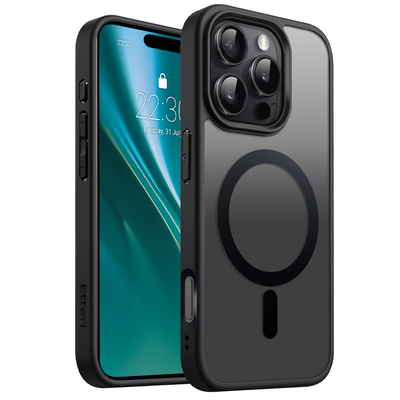 Husa Etteri Matt Mag pentru iPhone 16 Pro Max 6,9" Negru