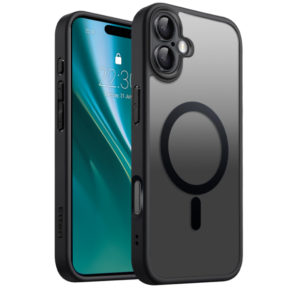 Etteri Matt Mag case for Samsung Galaxy S25 black