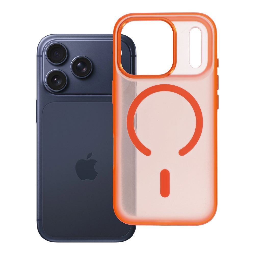 Husa Flexline Mag pentru iPhone 18 Pro / 17 Pro Compatible cu Magsafe Portocaliu