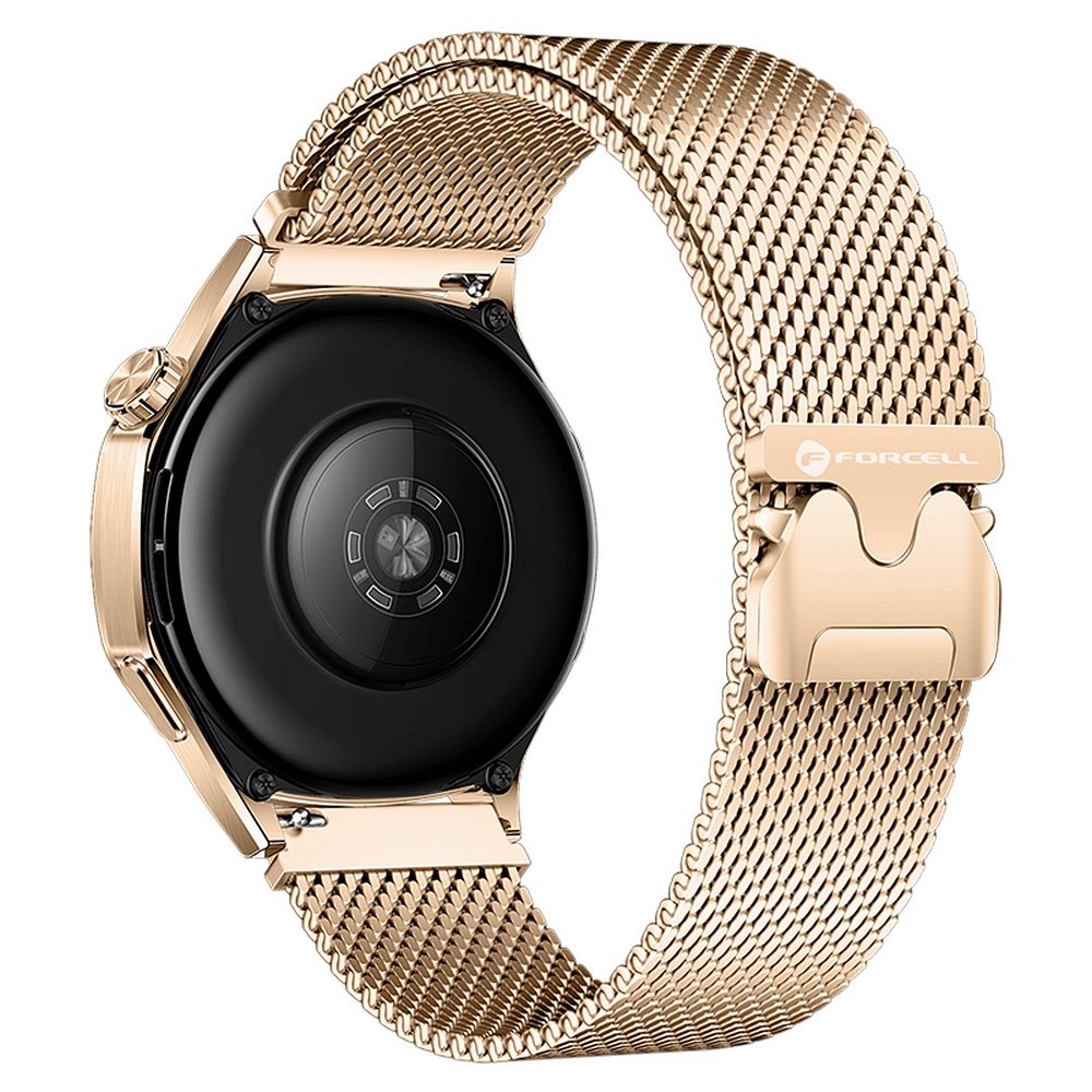 Curea Forcell To Samsung Galaxy Watch F-design Fs10 Magnetic Steel 22 Mm Golden