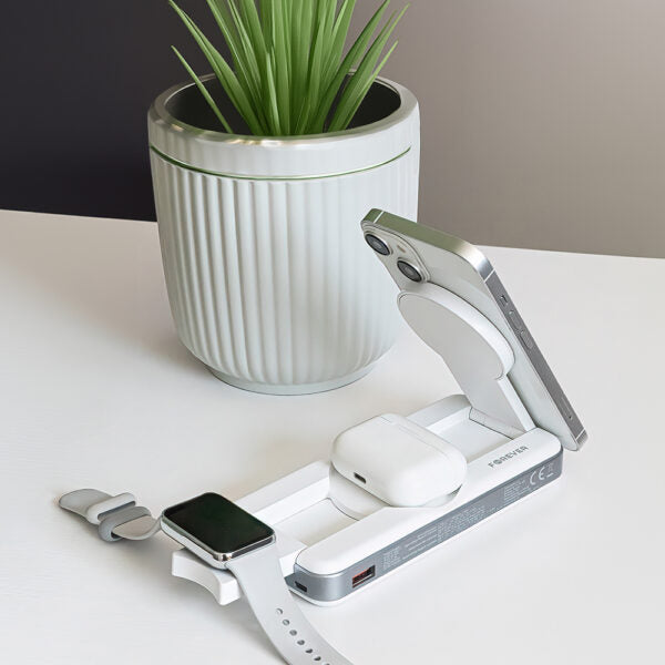 Forever wireless power bank MATB-300 10000 mAh 3in1 alb