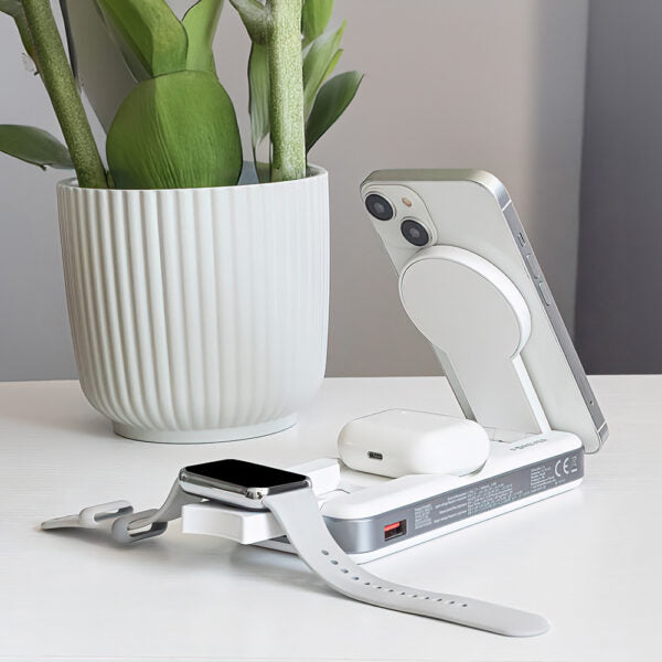 Forever wireless power bank MATB-300 10000 mAh 3in1 alb