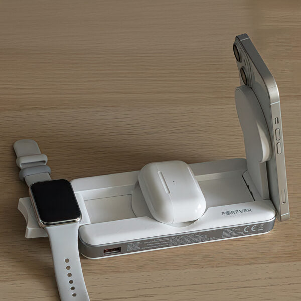 Forever wireless power bank MATB-300 10000 mAh 3in1 alb