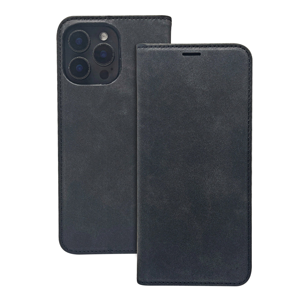 Husa Smart Suede pentru Xiaomi Redmi A5 Global (173,45 X 79,35 X 8,45) Negru
