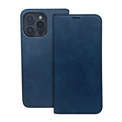 Husa Smart Suede pentru Xiaomi Redmi Note 15 Pro 5G (EU) Bleumarin