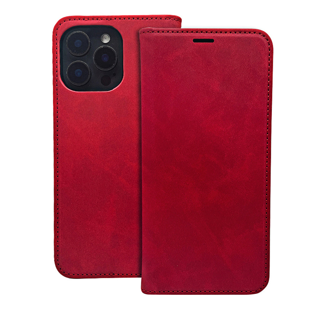 Husa Smart Suede pentru Samsung Galaxy A52 4G / A52 5G / A52s 5G Rosu