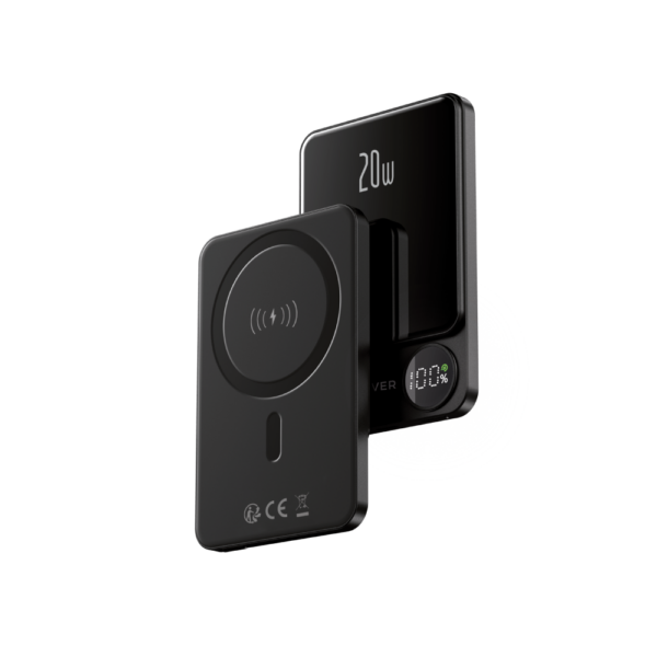 Forever wireless power bank MATB-200 20W PD 5000 mAh magnetic negru