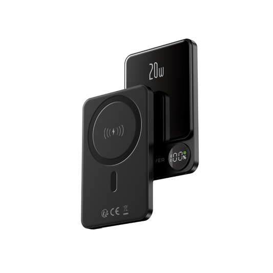 Forever wireless power bank MATB-200 20W PD 5000 mAh magnetic negru