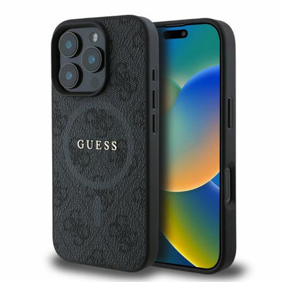 Husa Guess pentru iPhone 16 Pro Max 6,9" Guhmp16xg4gfrk Negru Hardcase 4G Ring Classic Logo Magsafe