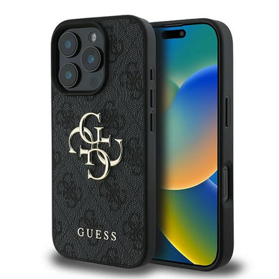 Husa Guess pentru iPhone 16 Pro 6,3" Guhcp16l4gmggr 4G Big Logo Negru