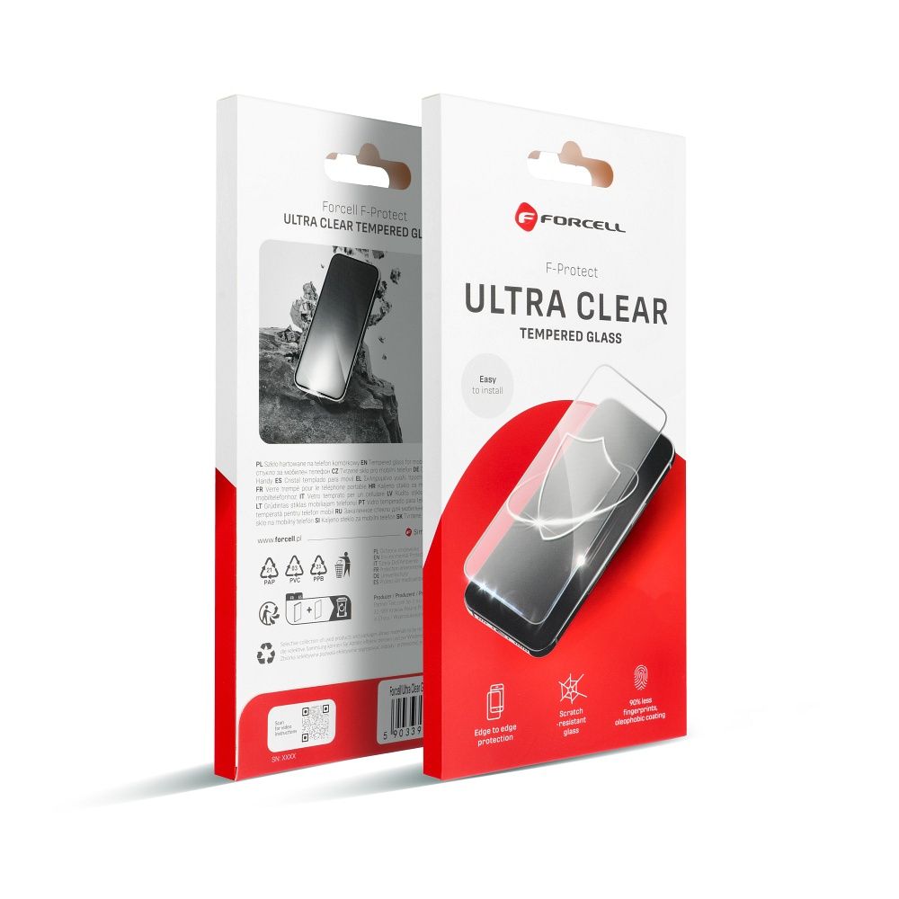 Folie Forcell sticla To iPhone 12 / 12 PRO Ultra Transparent Negru