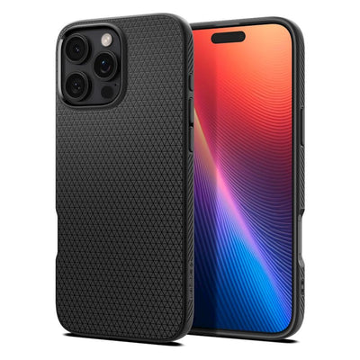 Husa Spigen Liquid Air pentru iPhone 16 Pro 6,3" Matte Negru