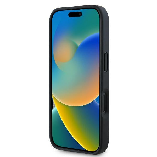 Husă pentru iPhone 16 Pro Max Karl Lagerfeld 6,9" KLHCP16XPGKHPRPK black Hard Cardslots Monogram – Negru