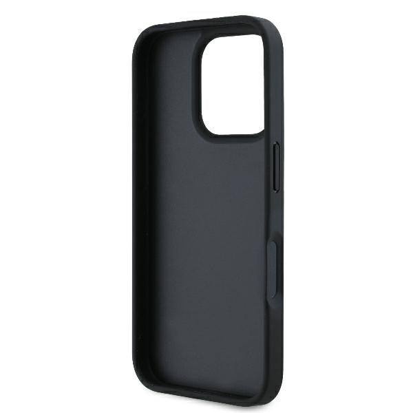 Husă pentru iPhone 16 Pro Max Karl Lagerfeld 6,9" KLHCP16XPGKHPRPK black Hard Cardslots Monogram – Negru