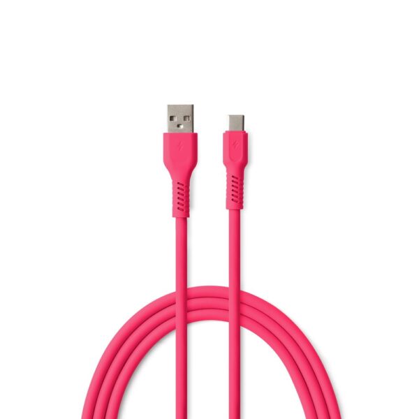 COLORUM cablu USB-A - USB-C 1,8m 3A CK60-AC-02 xMagenta