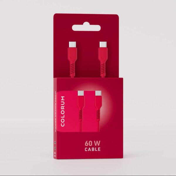 COLORUM cablu USB-C - USB-C 1,8m 3A CK60-CC-02 xMagenta