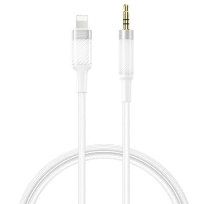 Cablu XO Audio Nb-r279a Lightning - Jack 3,5mm 1,0m Alb