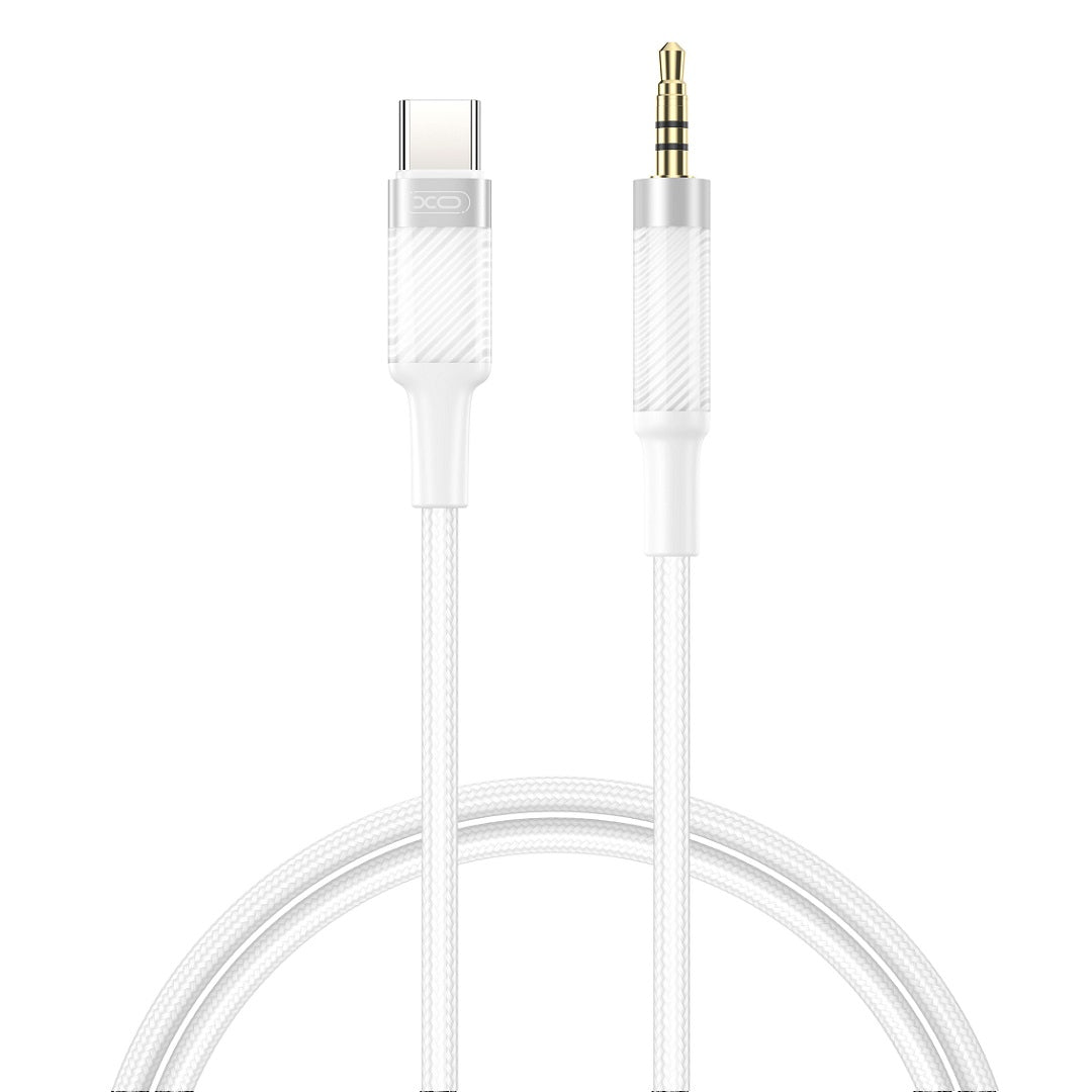 Cablu XO Audio Nb-r279b Usb-c - Jack 3,5mm 1,0m Alb