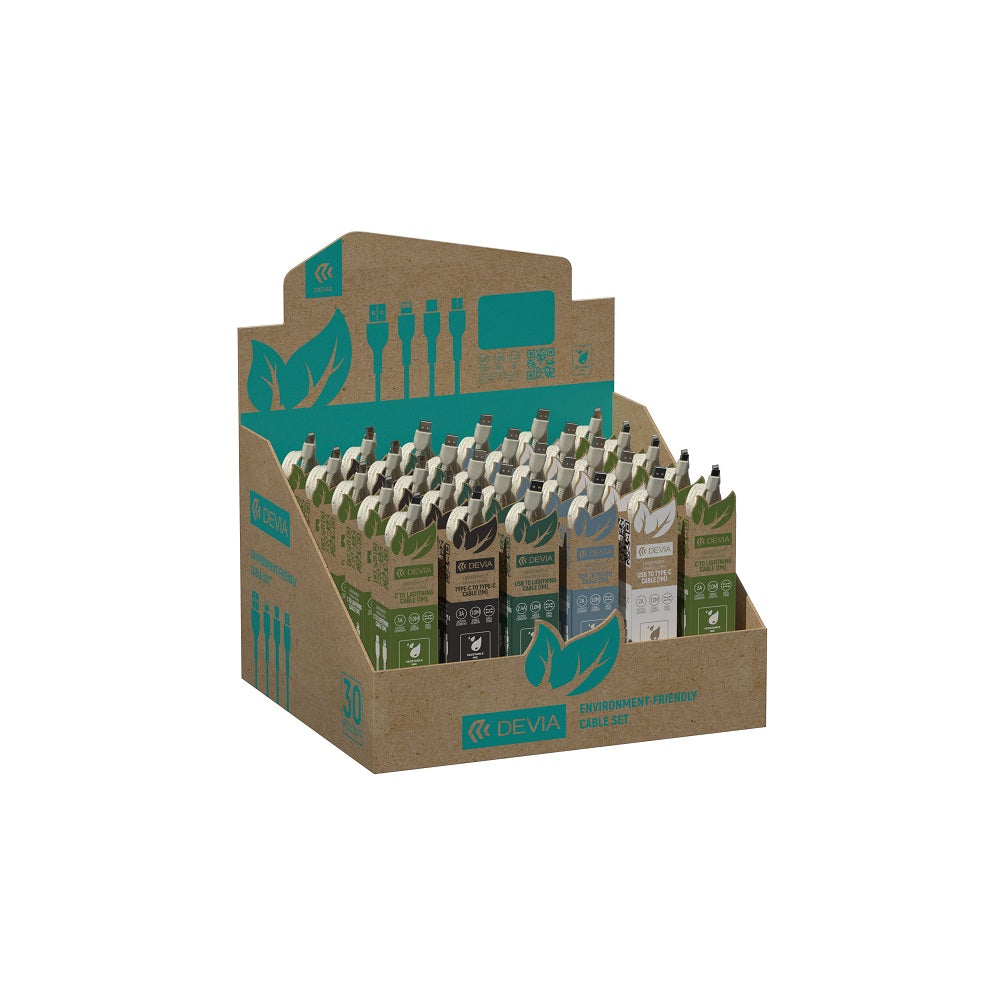 Devia cables display set Plant Straw 30 pcs
