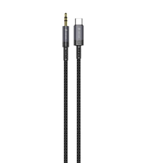 Devia cablu audio Ipure EC620 USB-C - jack 3,5 mm 1,0 m Negru