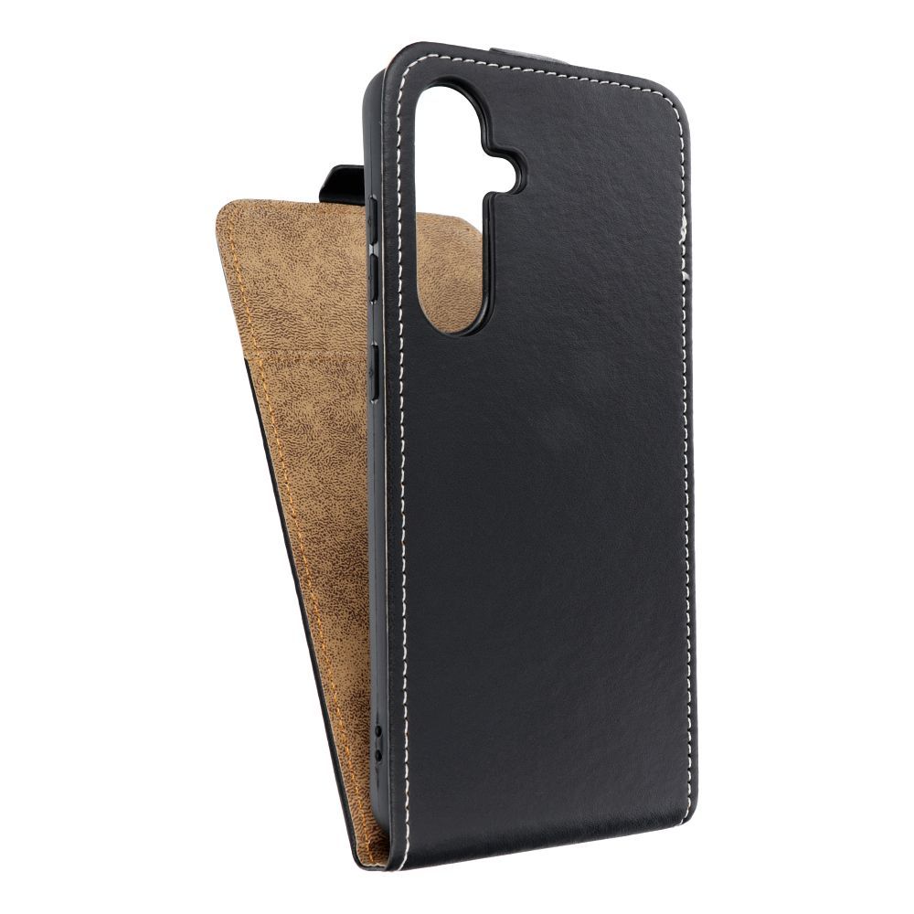 Husa Vertical Flip pentru Samsung S24 FE Slim Flexi Fresh Negru