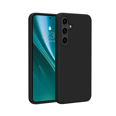 Husa Etteri Silicone pentru Samsung Galaxy S25 Negru