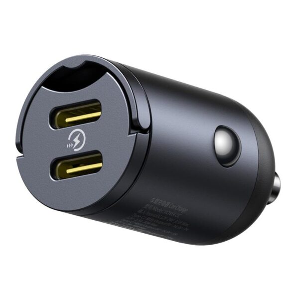 Încărcător auto Baseus Mini Tiny Star 2C PD 1x USB‑C – port USB‑C 30W negru