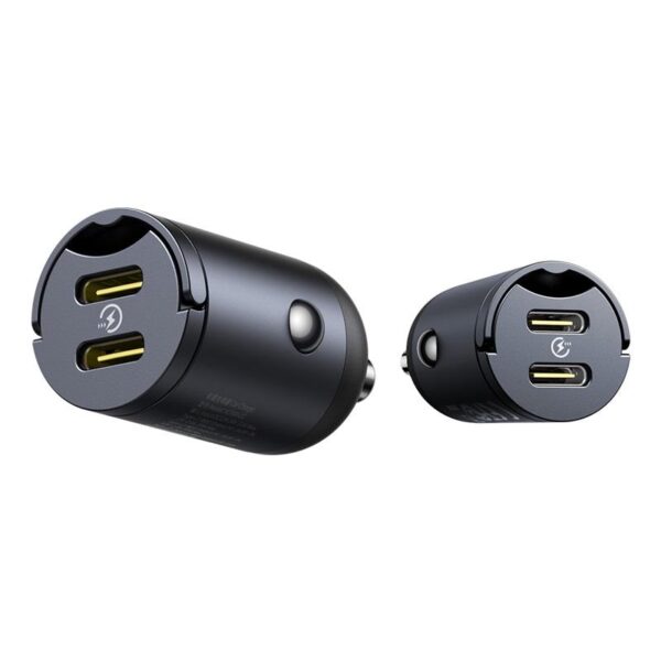 Încărcător auto Baseus Mini Tiny Star 2C PD 1x USB‑C – port USB‑C 30W negru