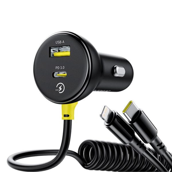 Încărcător auto Baseus PD 1x USB‑C – port USB‑C 60W negru