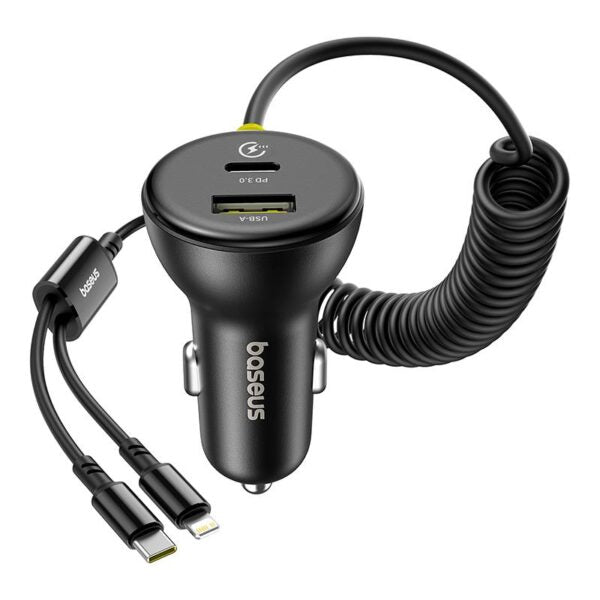 Încărcător auto Baseus PD 1x USB‑C – port USB‑C 60W negru