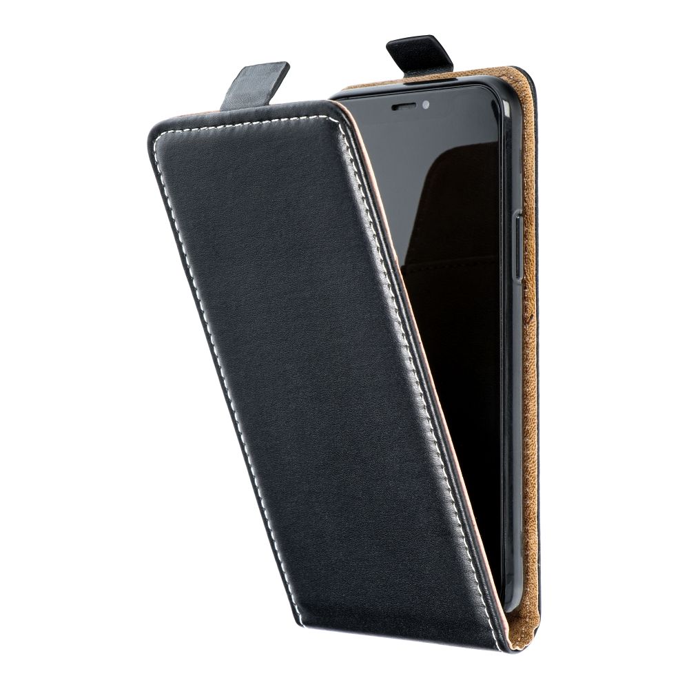 Husa Vertical Flip pentru Xiaomi Redmi Note 14 PRO 5G / 14 PRO Plus 5G Slim Flexi Fresh Negru