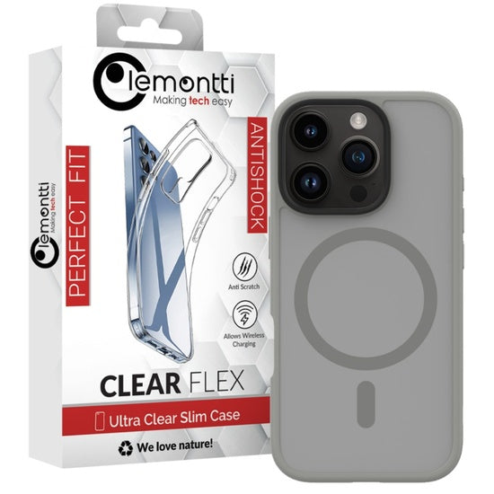 Lemontti Husa Hybrid MagSafe iPhone 16 Pro Gri