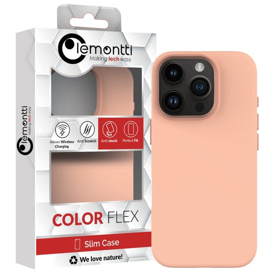 Lemontti Husa Silicon MagSafe iPhone 16 Pro Portocaliu
