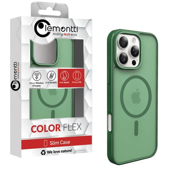 Lemontti Husa EliteGuard Magsafe iPhone 16 Pro Verde