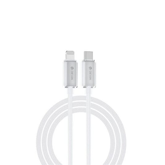 Devia cablu Extreme EC654 PD USB-C - Lightning 1,5 m 27W 3A Alb