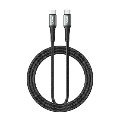 Cablu BWOO Braided Usb-c - Usb-c 2m 60W Negru
