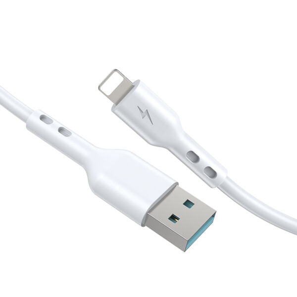 BWOO cablu USB - Lightning 2m 3A Alb