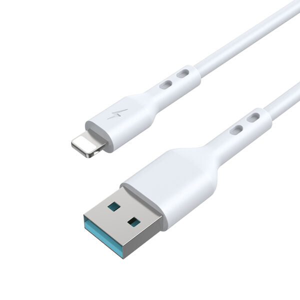 BWOO cablu USB - Lightning 2m 3A Alb