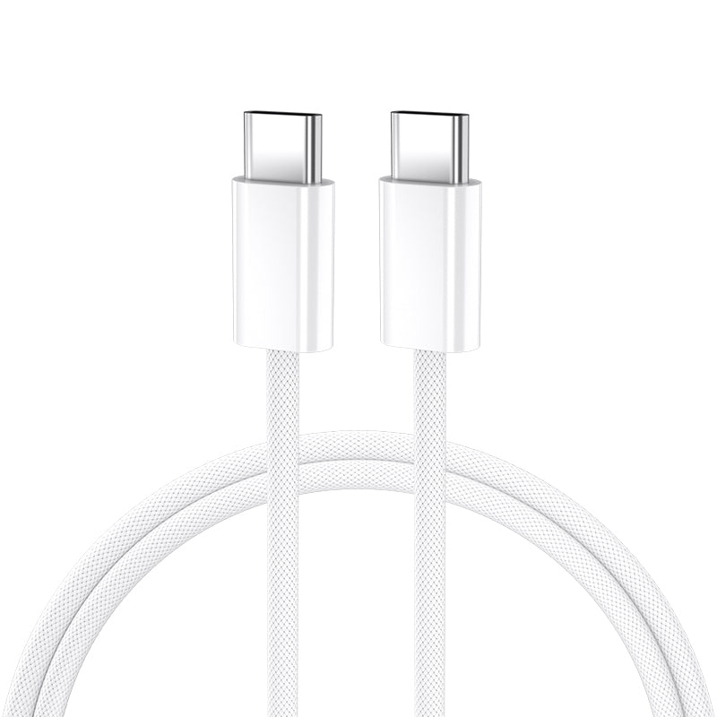 BWOO cablu USB-C - USB-C 2m 60W Alb