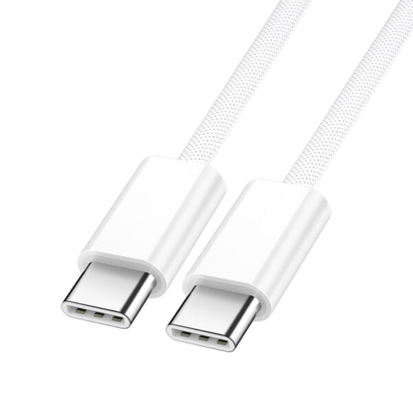 BWOO cablu USB-C - USB-C 2m 60W Alb