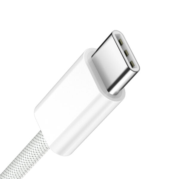 BWOO cablu USB-C - USB-C 2m 60W Alb