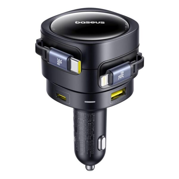 Încărcător auto Baseus PD 1x USB‑C + USB‑A 90W negru