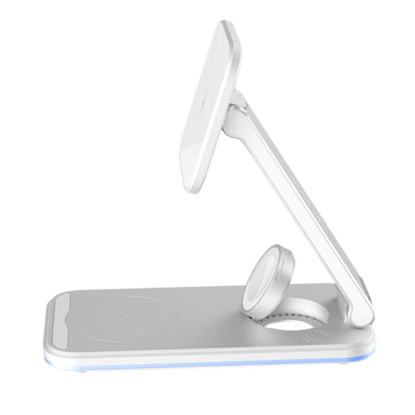 Încărcător wireless Proove Energy Fold 3‑în‑1 alb